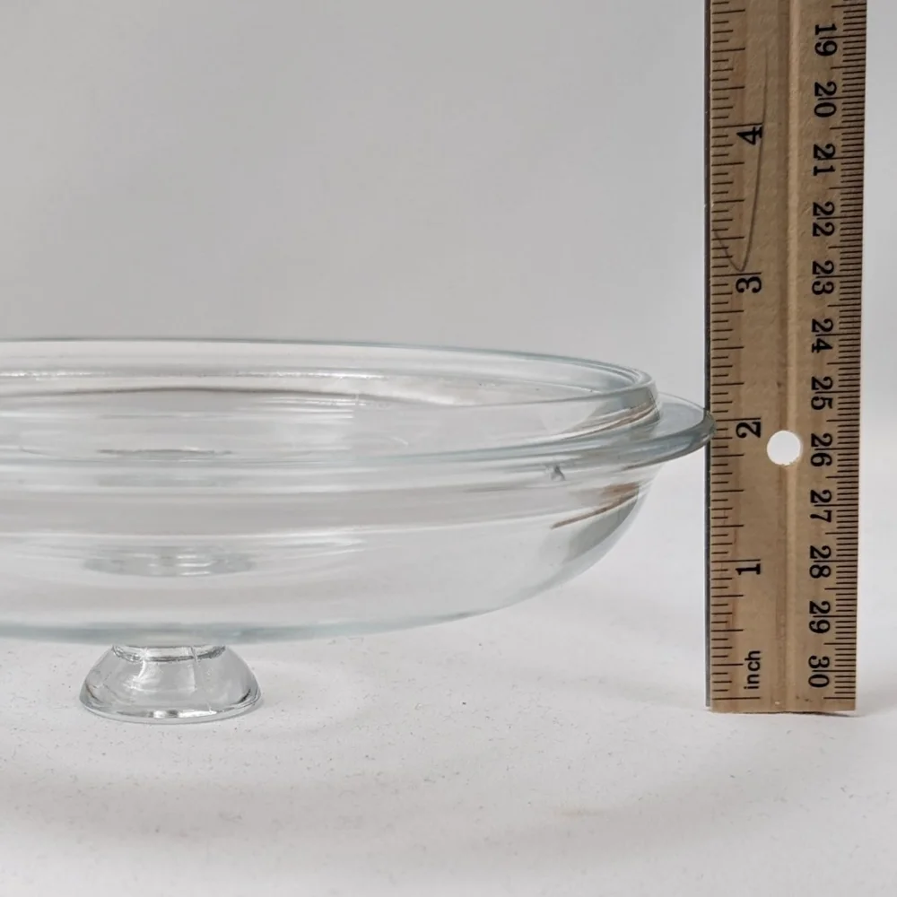 Glass Lid for Casserole Dish Sauce Pan Bowl Round Clear Domed with Center Knob